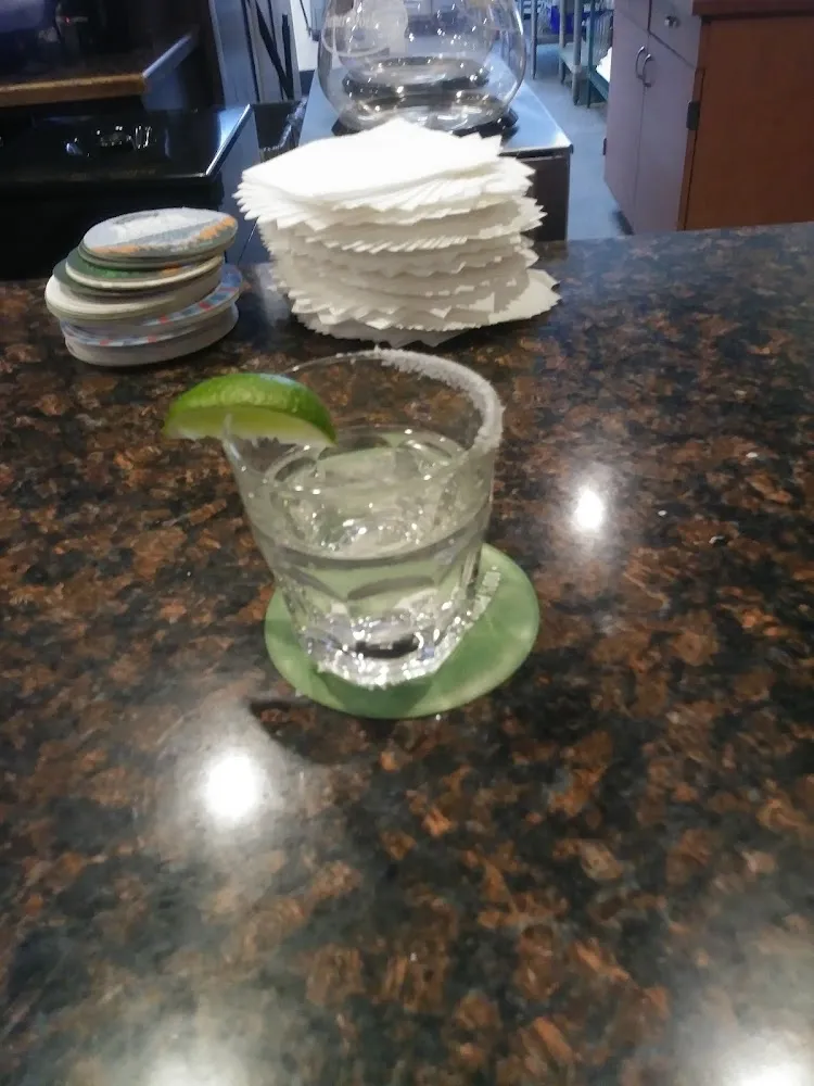 dbl Shot of Patron Silver Chilled with Lime and Salt