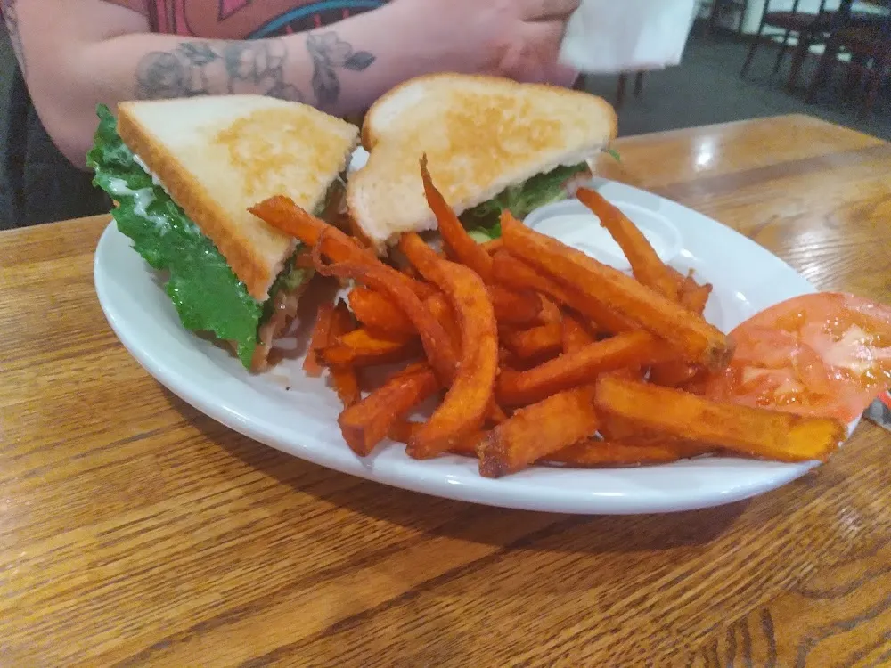 Turkey Avocado Bacon Melt Sweet Potato Fries